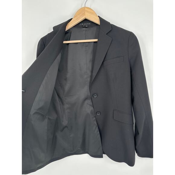 THEORY Rex V Blazer Wool Blend Single Breasted Classic Suiting Workwear Jacket - Picture 9 of 13